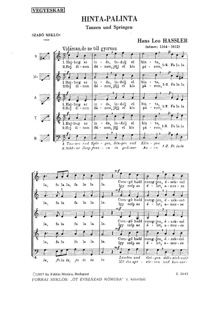 Tanzen und springen (Hinta-palinta)