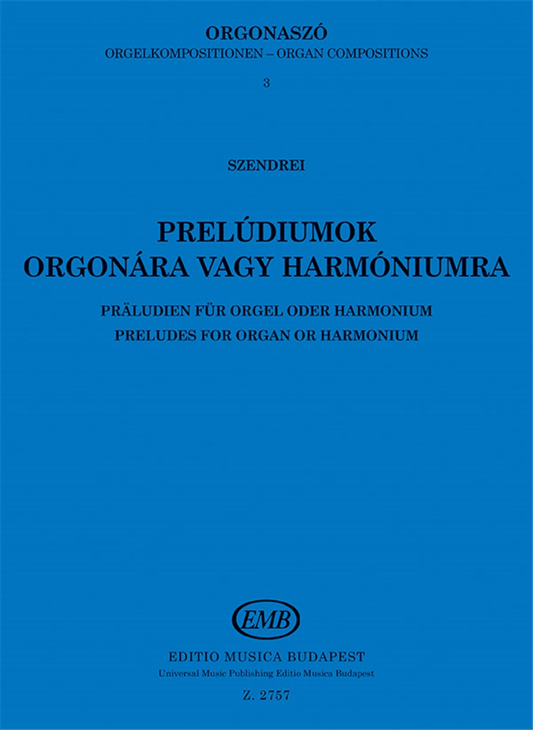 Orgelmusik+C3687 III Präludien Für Orgel Oder Har