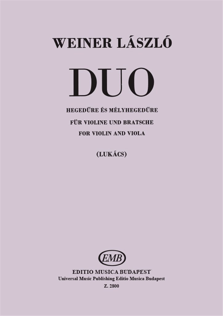 Duo for violin and viola