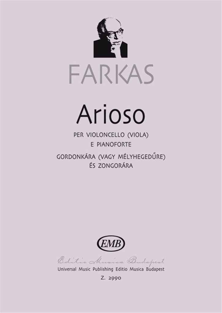 Arioso für Violoncello (Viola) und Klavier