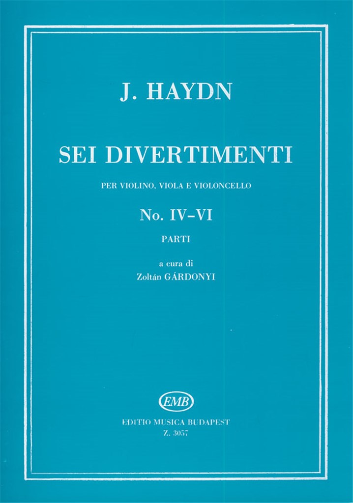 Sei divertimenti für Violine, Viola und Violonce