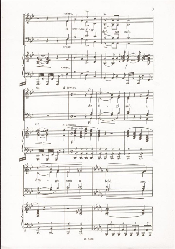 Two Choruses for mixed voices