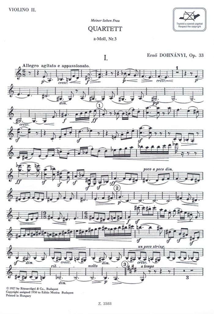 Streichquartett Nr. 3 op. 33