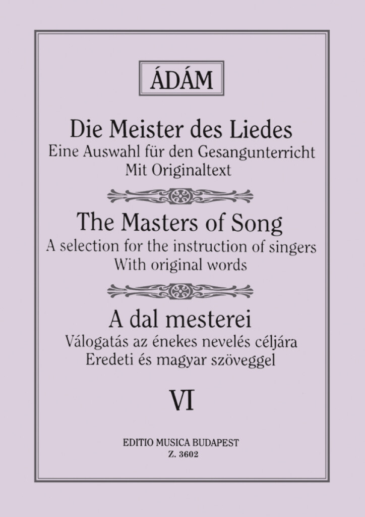 Die Meister des Liedes VI Alte italienische, fran