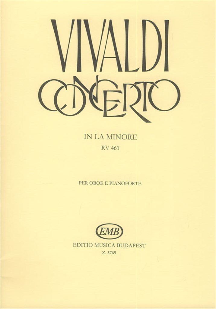 Concerto in la minore per oboe, archi e cZalo RV