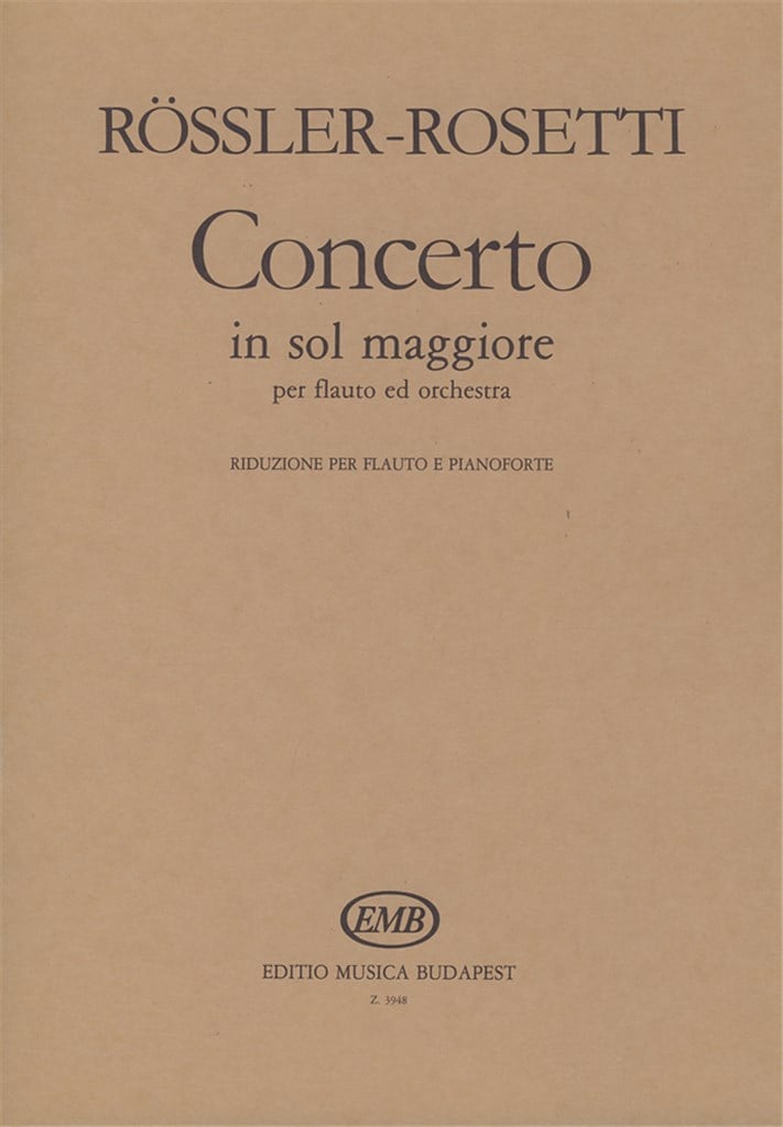 Concerto in sol maggiore per flauto ed orchestra