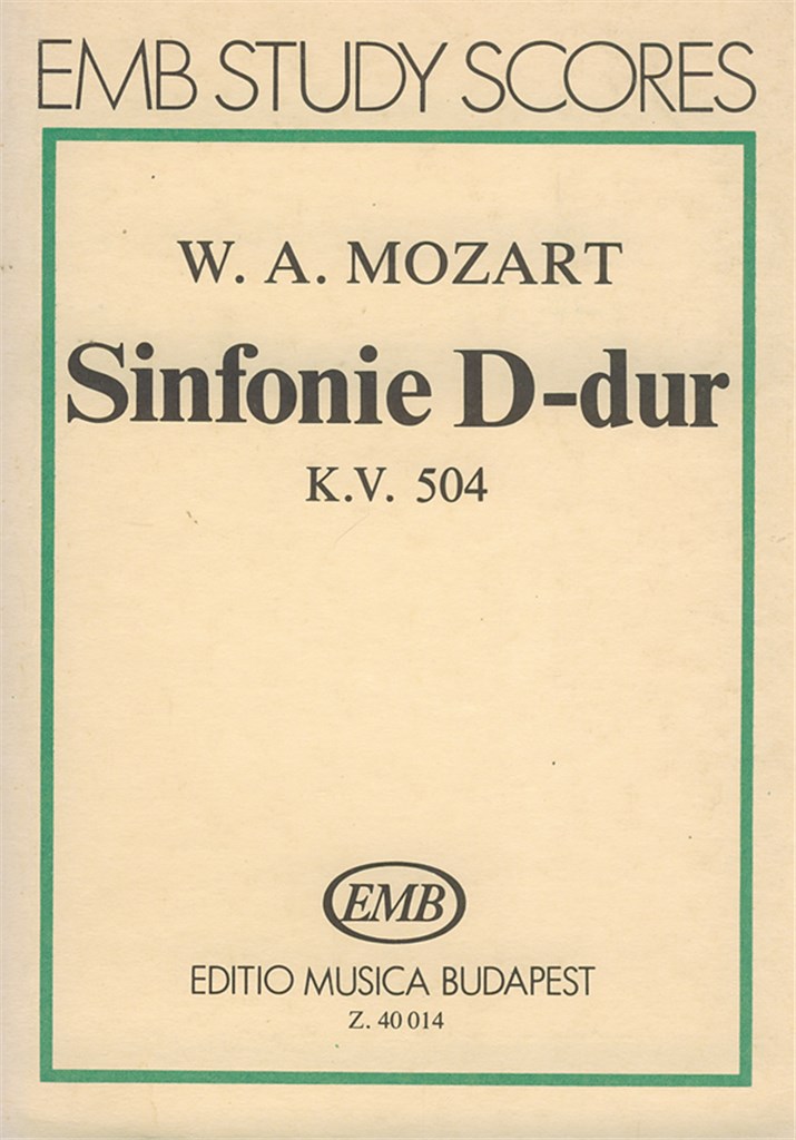 Sinfonie D-Dur, KV 504 Prager Sinfonie