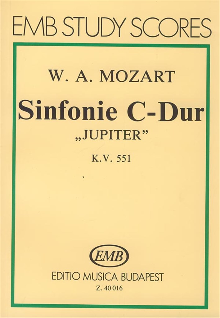 Sinfonie C-Dur, KV 551 Jupiter