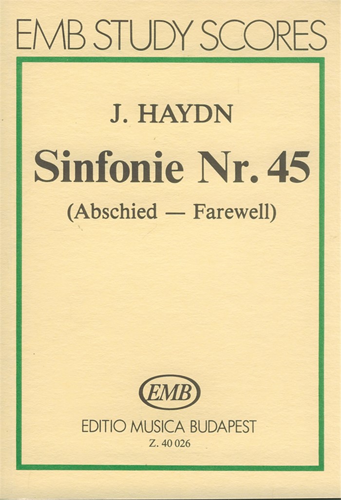 Sinfonie Nr. 45 (fis-Moll) Abschied