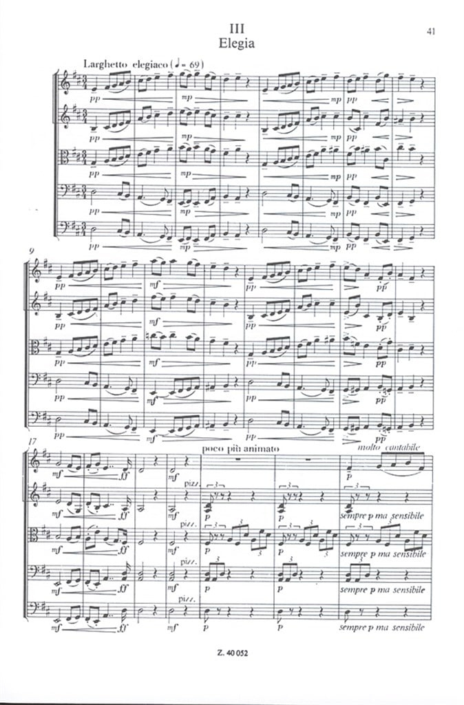 Serenade für Streicher op. 48