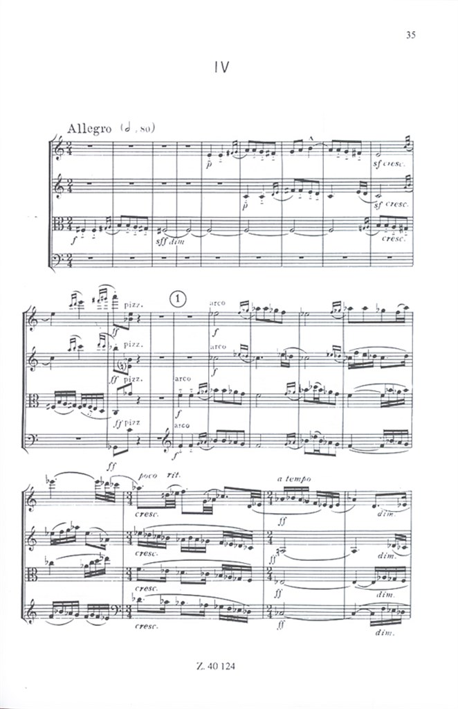 Streichquartett Nr. 1 op. 2