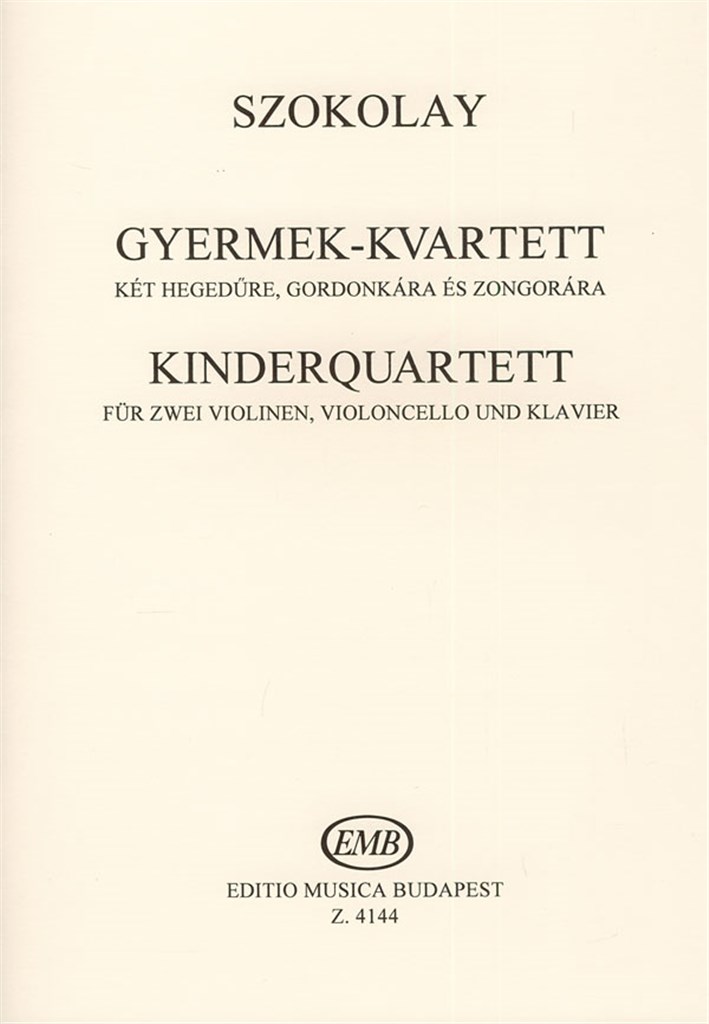 Kinderquartett für zwei Violinen, Violoncello un