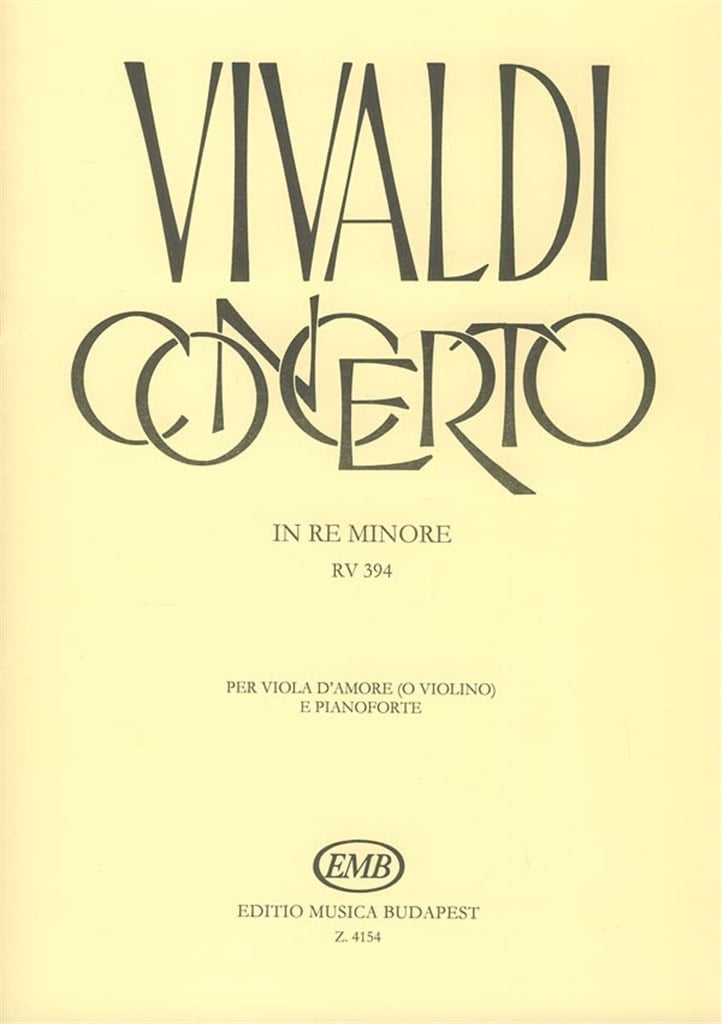 Concerto in re minore per viola d'amore (o violi