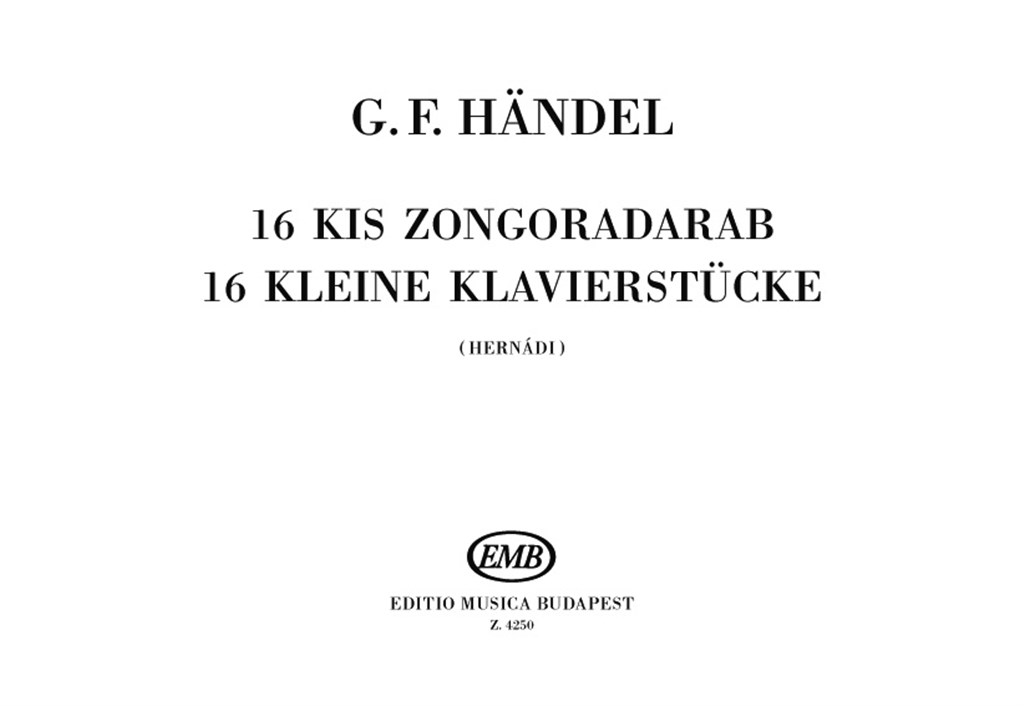 16 kleine Klavierstücke