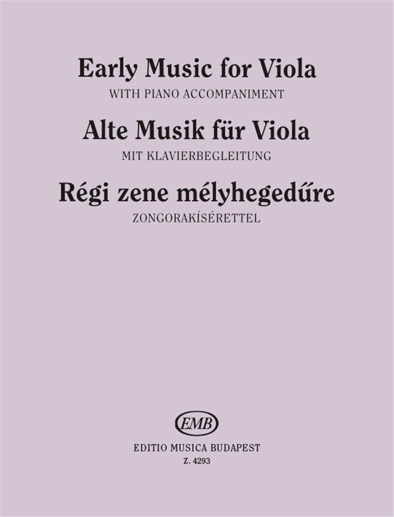 Alte Musik für Viola Werke aus dem 17-18. Jahrhu