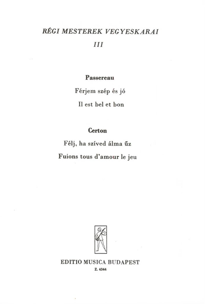 Old Masters' Mixed Choruses V3