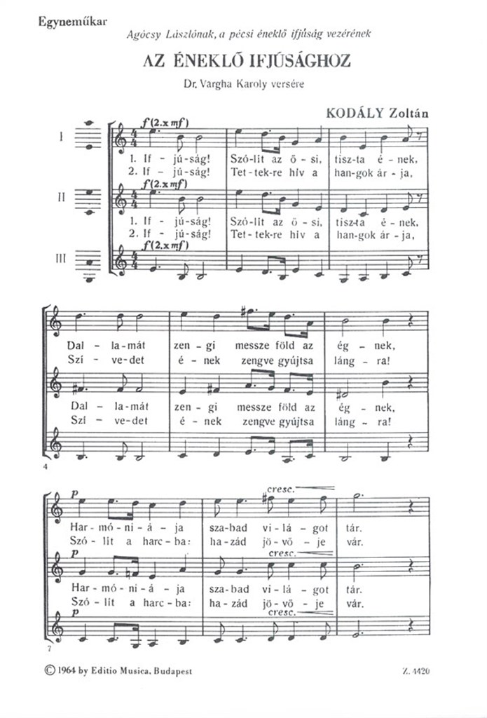 To the Singing Youth