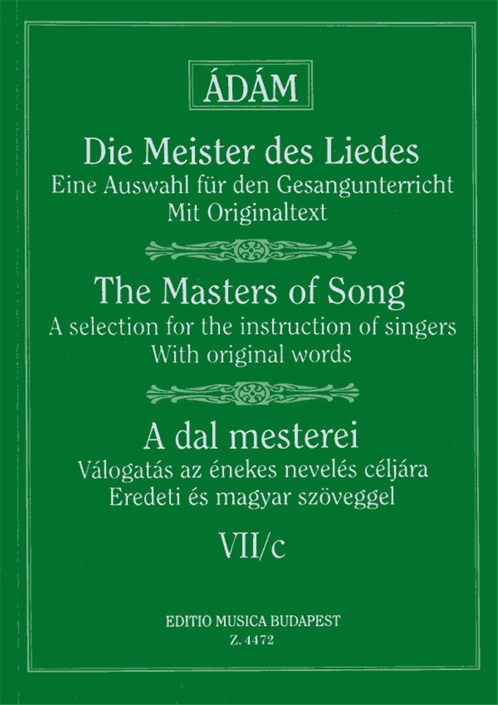 Die Meister des Liedes VII-c Lieder von Brahms, F