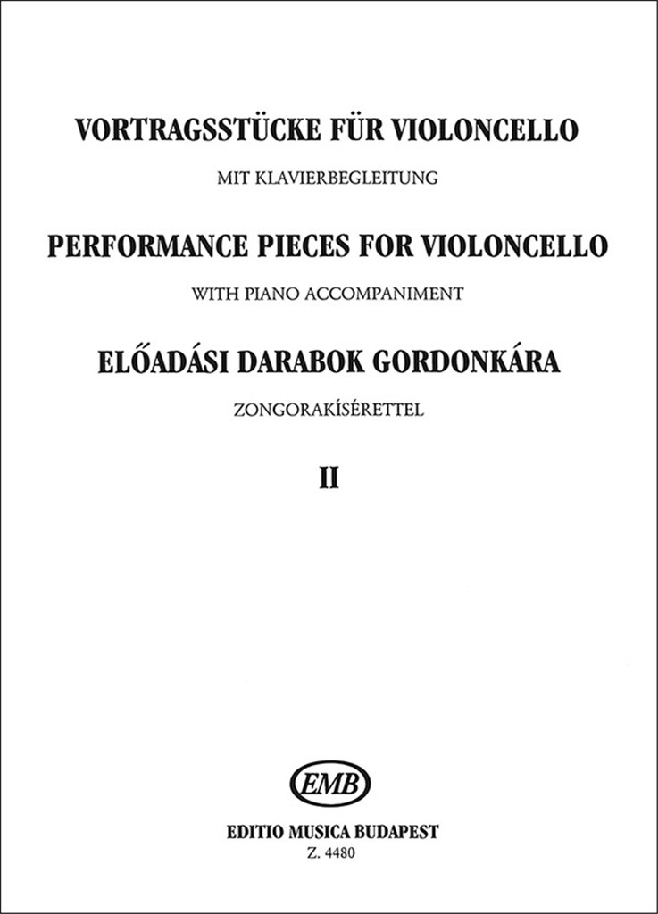 Vortragsstücke für Violoncello und Klavier II