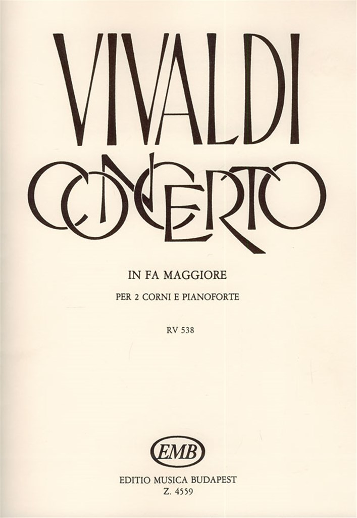 Concerto in fa maggiore per 2 corni e pianoforte
