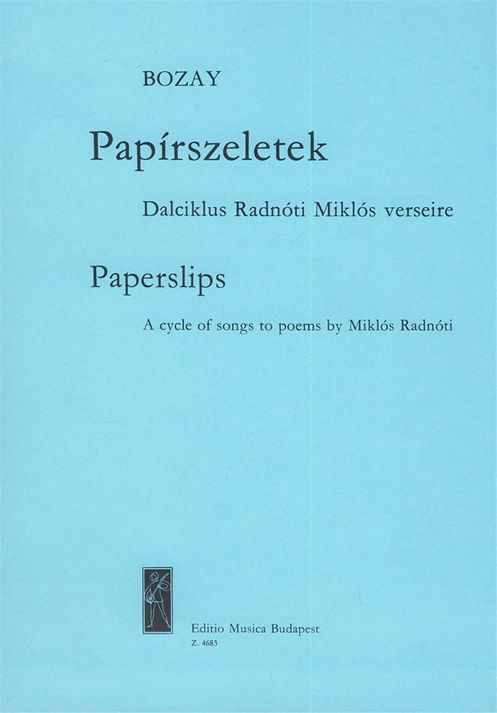 Papierschnitzel op. 5 Vier Lieder für Sopran, Kla