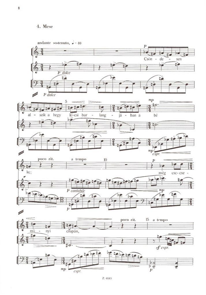 Papierschnitzel op. 5 Vier Lieder für Sopran, Kla