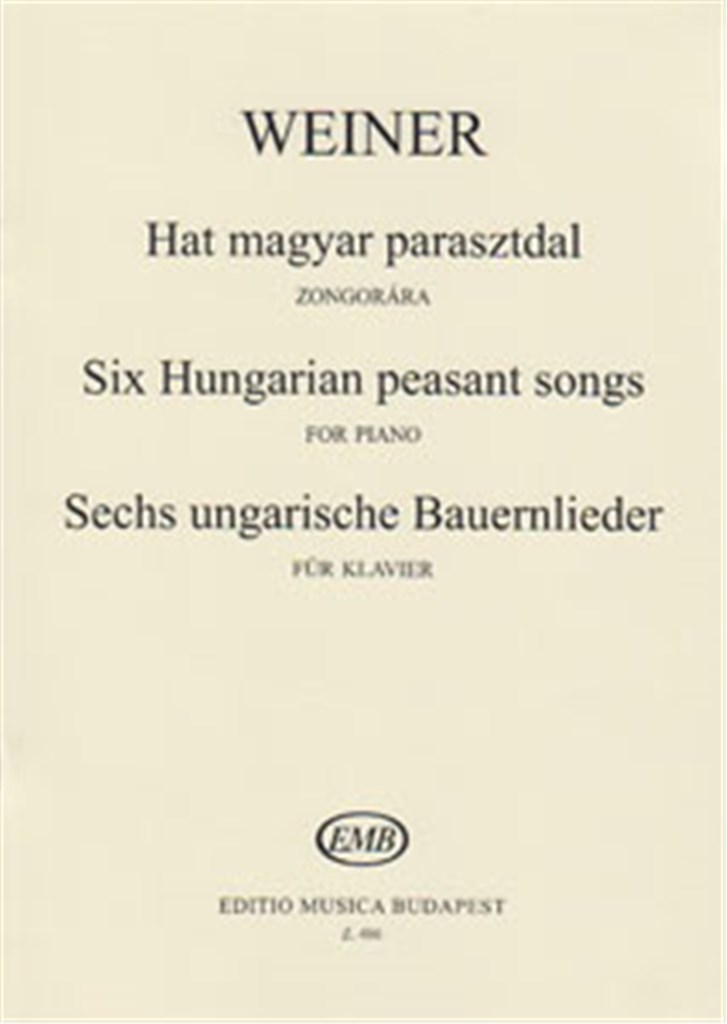 Ungarische Bauernlieder Op. 19 Serie 1