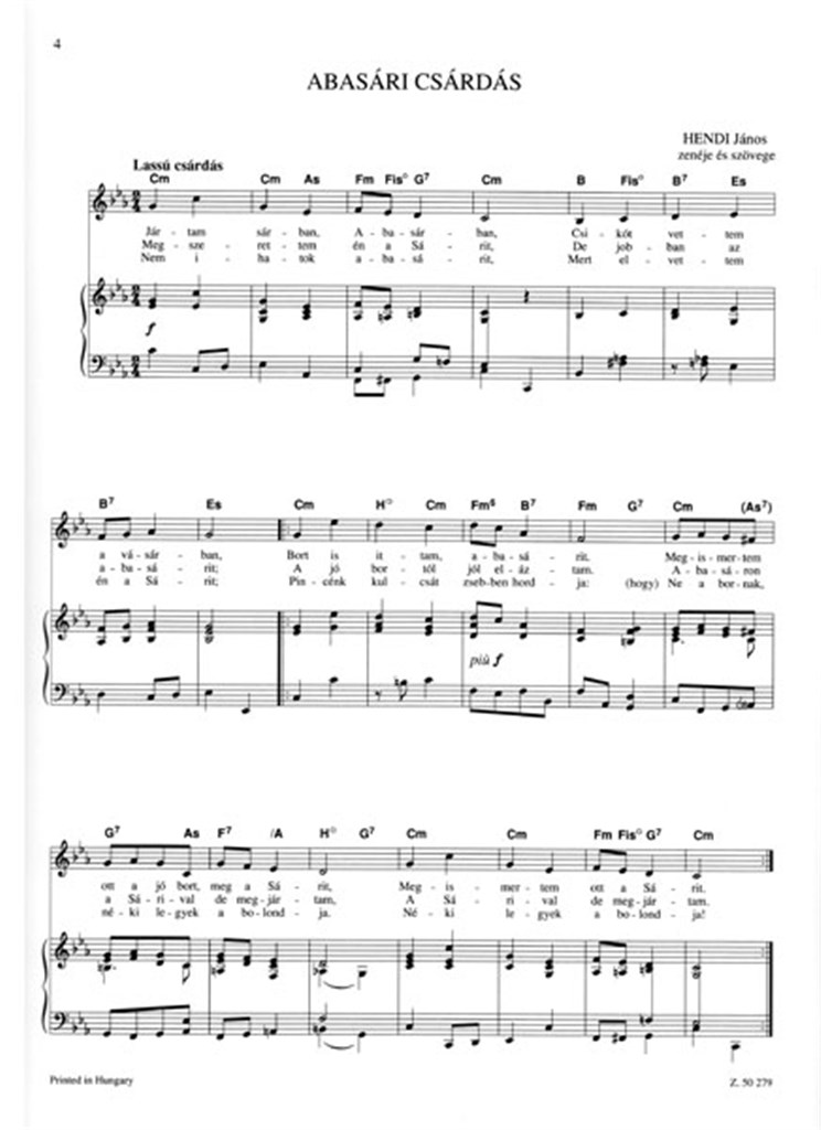 In vino veritas Ungarische Lieder zur geselligen
