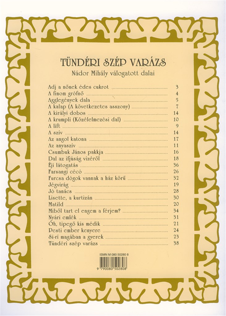 Tünderi szep varazs Nador Mihaly valogatott dala