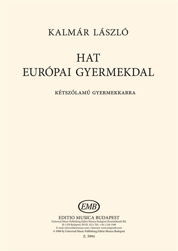 Six European Children's Songs