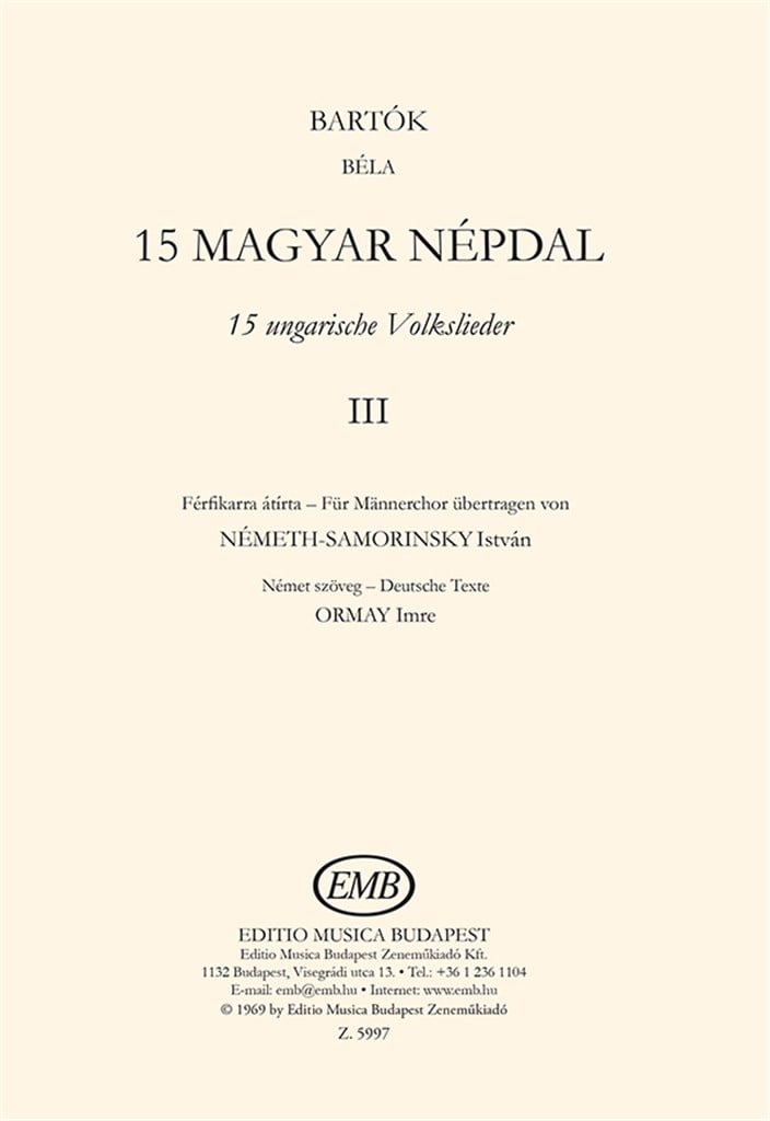 15 ungarische Volkslieder