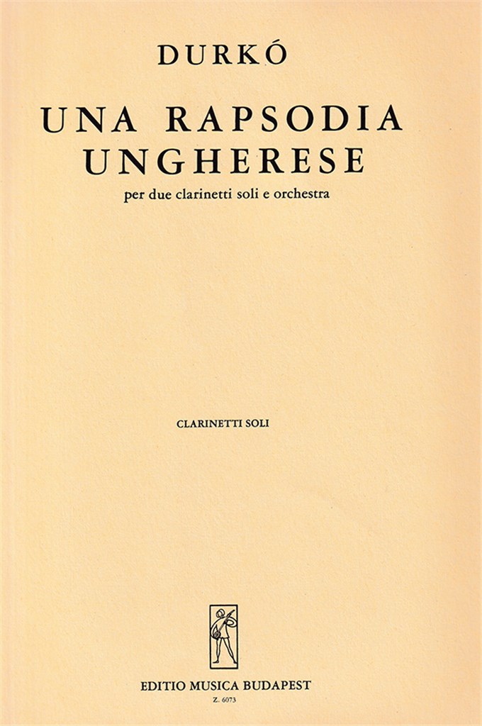 Una Rapsodia Ungherese Für Zwei Klarinetten Und