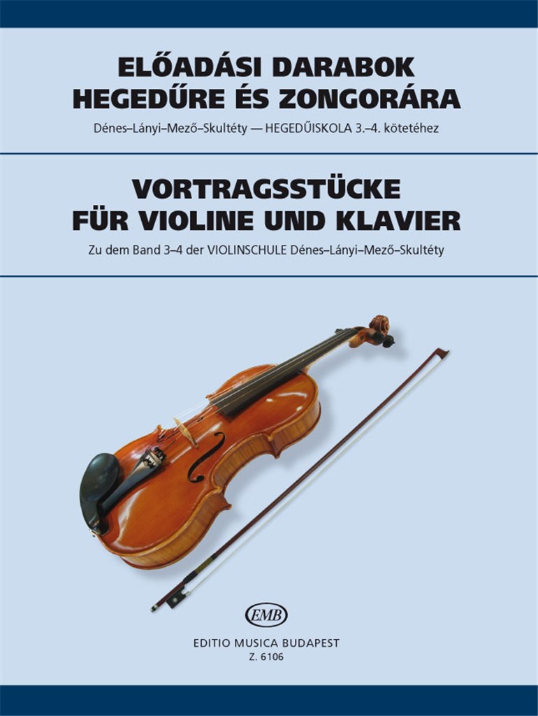 Vortragsstücke für Violine und Klavier zu Band I