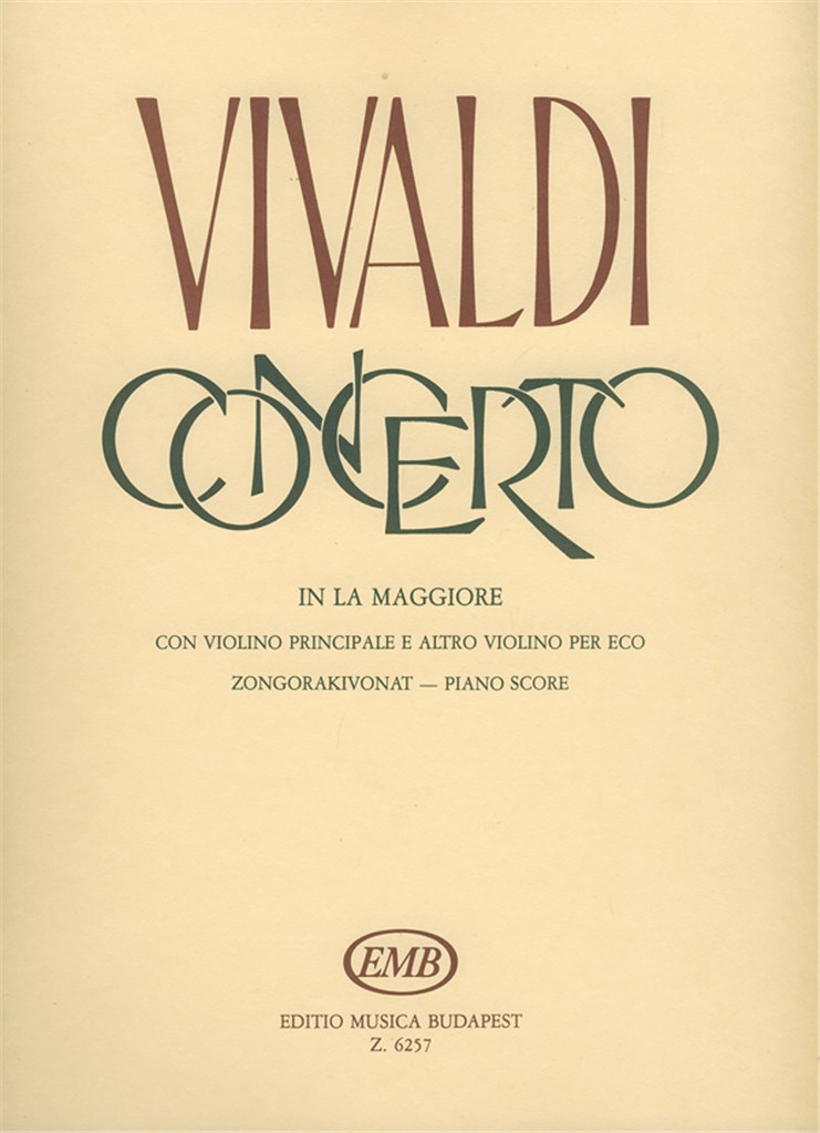 Concerto in la maggiore per 3 violini, archi e c