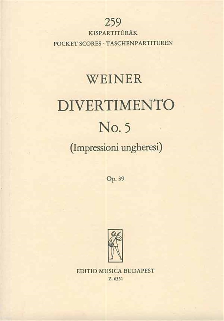 Divertimento Nr. 5 op. 39 (Impressioni ungheresi)