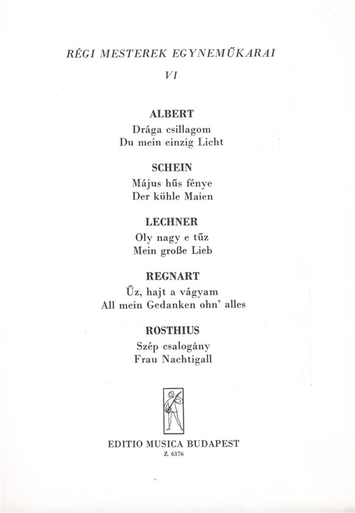 Régi mesterek egynemükarai V6