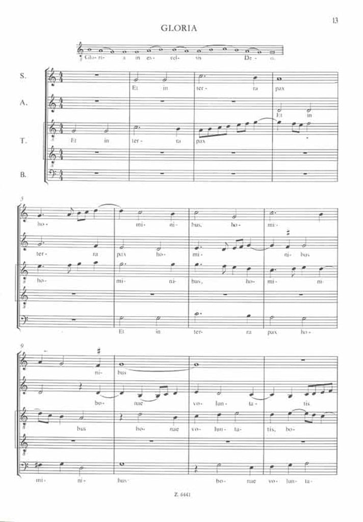 Missa L'homme arme für gem. Chor