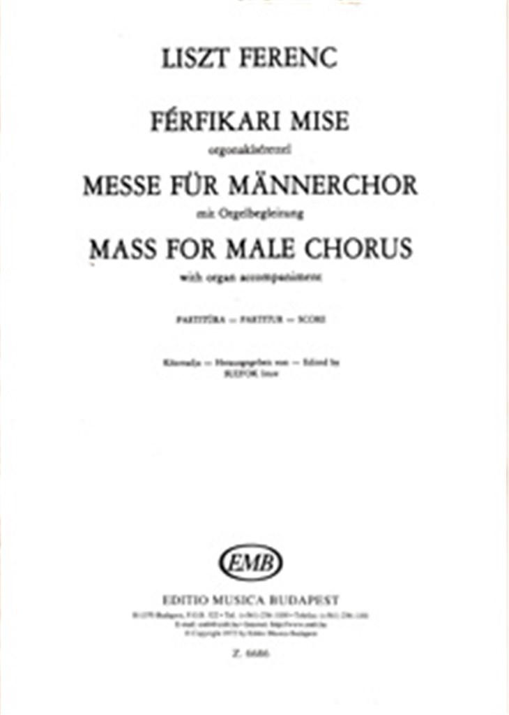 Messe Für Männerchor Mit Orgelbegleitung