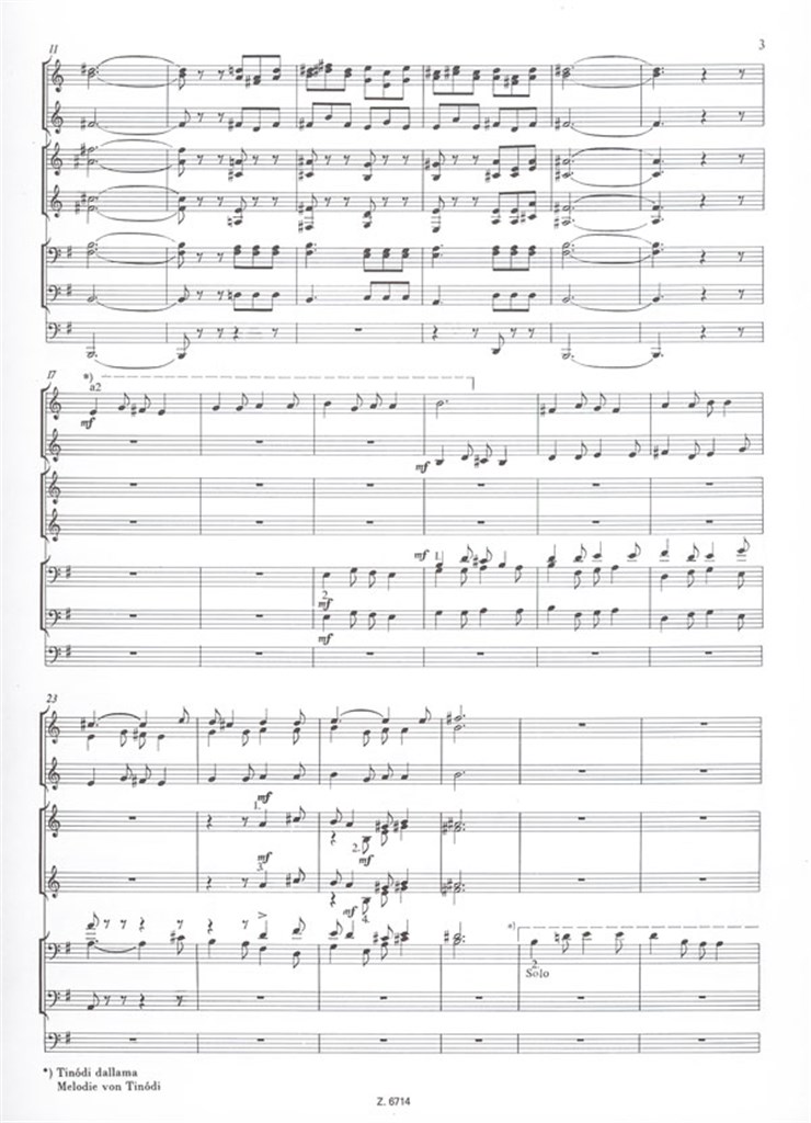 Kleine Turmmusik für drei Trompeten, vier Hörner