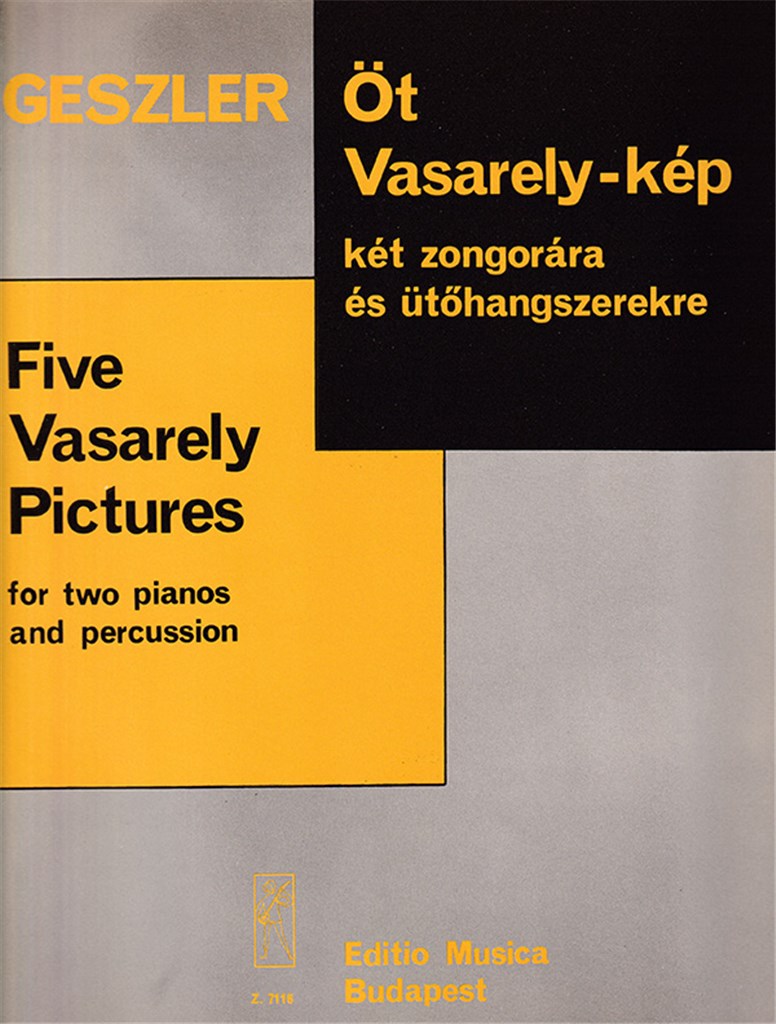 Fünf Vasarely Bilder Für Zwei Klaviere Und Schla