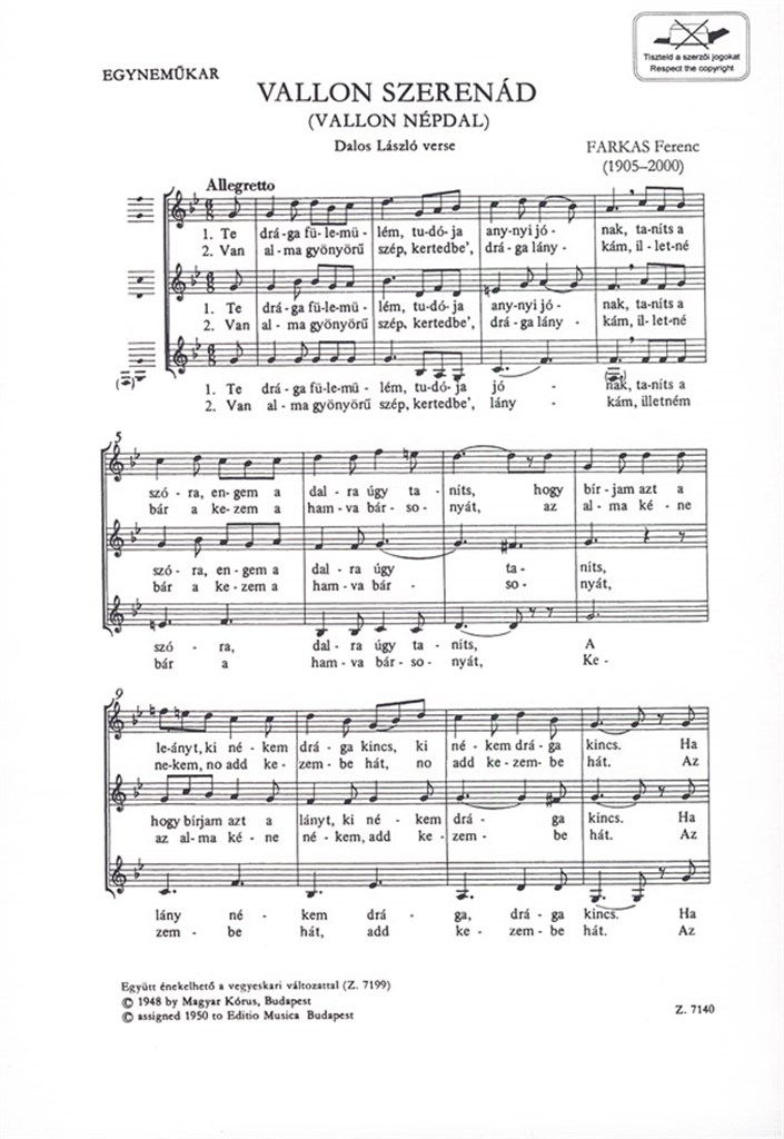 Vallon szerenád - Hajnal nóta
