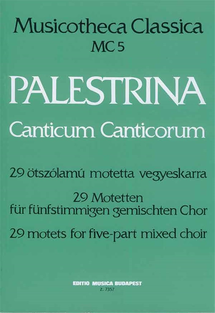 Canticum Canticorum Mc 5 29 Motetten Für Fünfstim