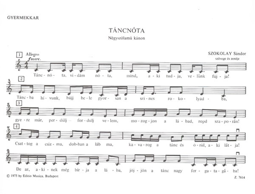 Táncnóta