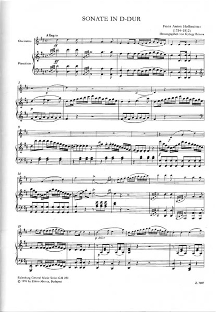 Sonata D Major