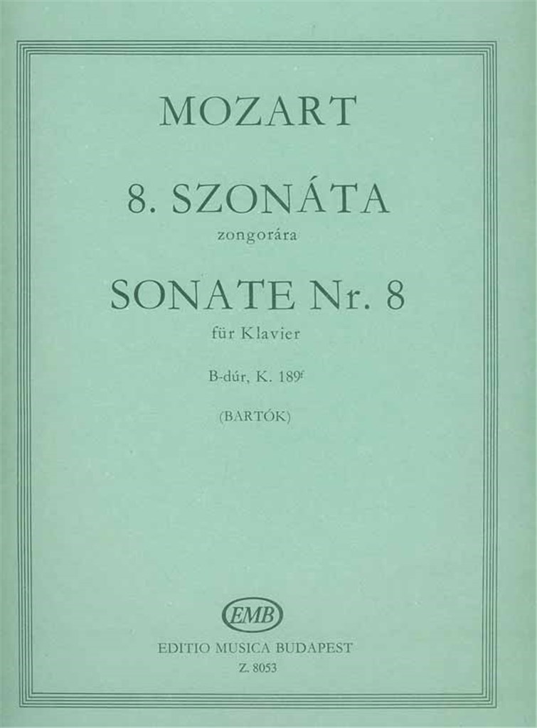 Sonate Nr. 8 B-Dur, KV 189f