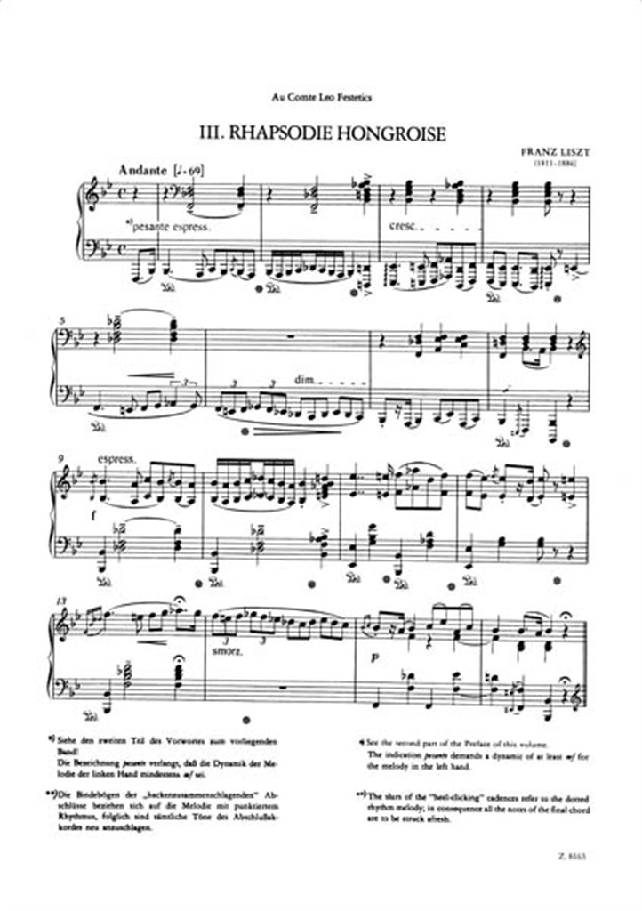 Ungarische Rhapsodie No. 3