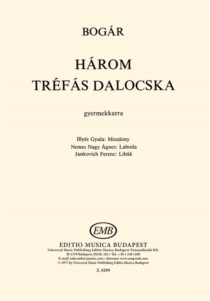 Három tréfás dalocska