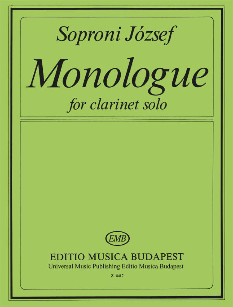 Monologue Für Klarinette