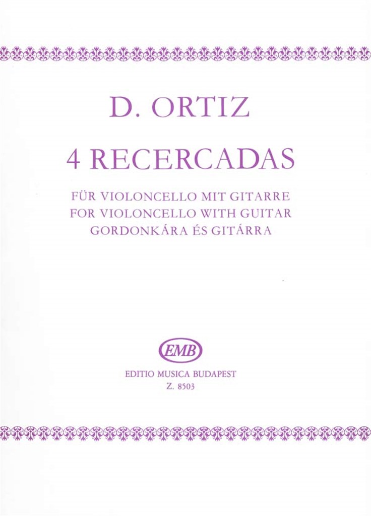 4 Recercadas für Violoncello mit Gitarre