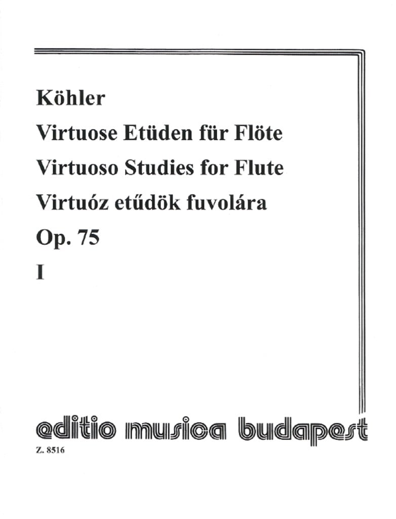 Virtuose Etüden für Flöte 1 op. 75